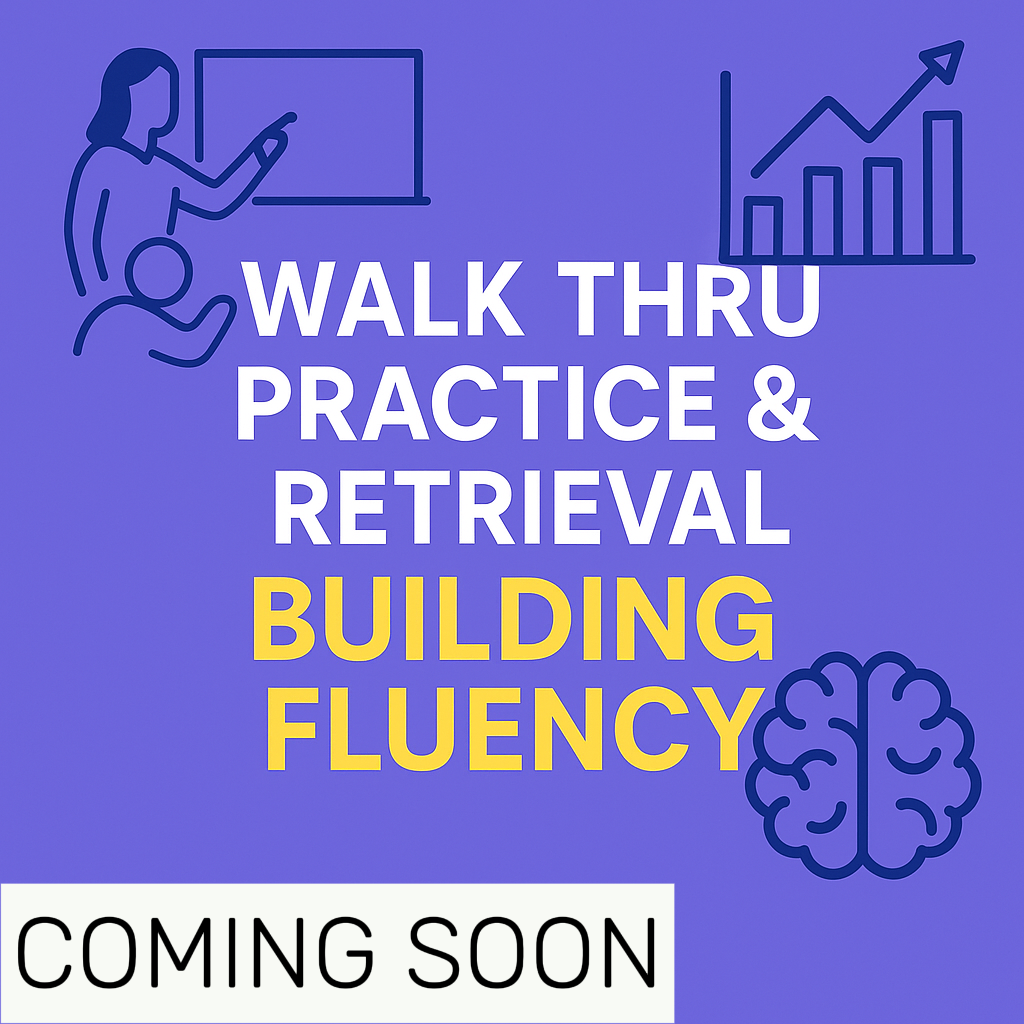 (Coming Soon) Walk Thru Building Fluency