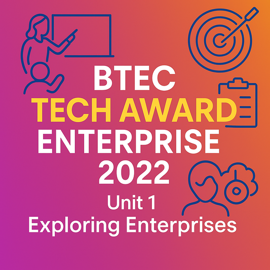 BTEC Tech Awards - Enterprise - Unit 1